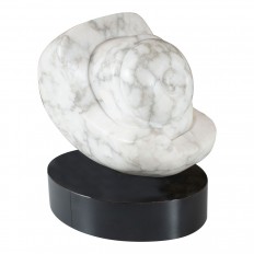 Petite white marble sculpture 